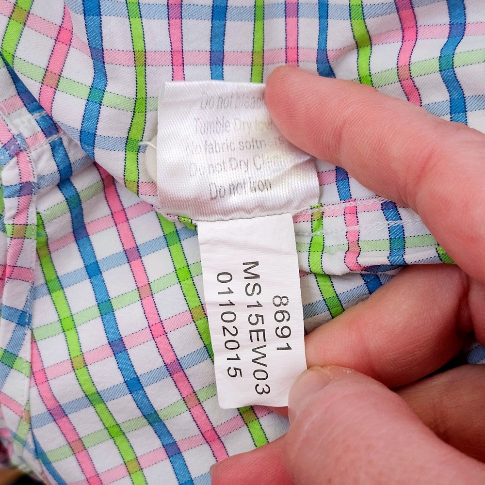 Peter Millar Performance Wicking Button Up Tatter… - image 9